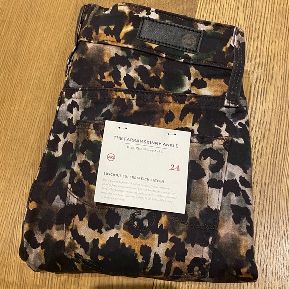 AG The Farrah Skinny Ankle Jeans Untamed Camo - Picture 6 of 9